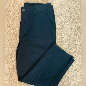 D. Jeans NWOT Black Brushed Cotton cozy Jeans w/raw hem high waisted stretchy